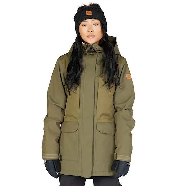 Kurtka snowboardowa DC Wms Panoramic Parka ivy green 2023