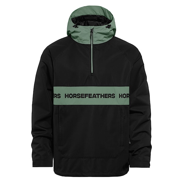 Bunda na snowboard Horsefeathers Gordie black/iceberg green 2026
