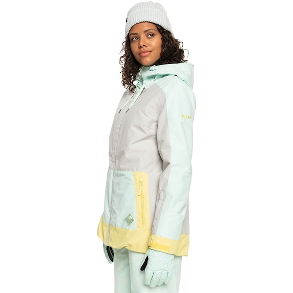 Kurtka snowboardowa Roxy Ravine Hoodie grey violet 2023