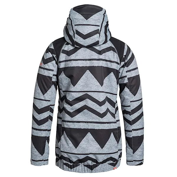 Snowboard Jacket Roxy Valley Hoodie damaris anthracite 2016