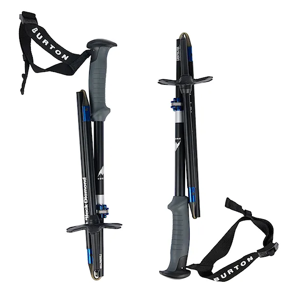 Teleskopické palice Burton BD Compactor Pole black/blue 2025