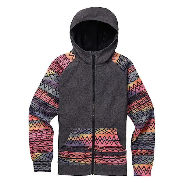 Technical Hoodie Burton Girls Crown Bonded FZ true black h./technisat dream 2019