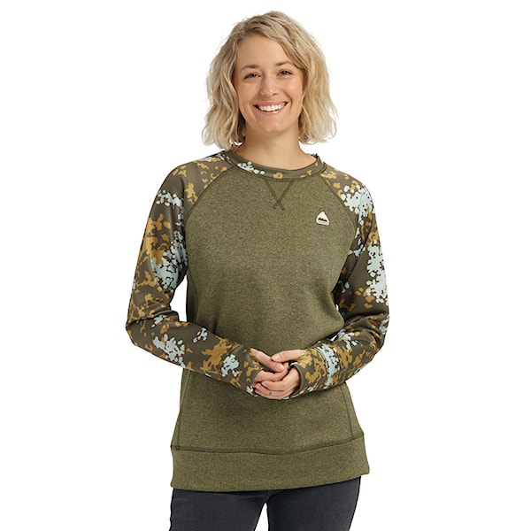 Technical Hoodie Burton Wms Oak Crew keef heather/wheeler camo 2020