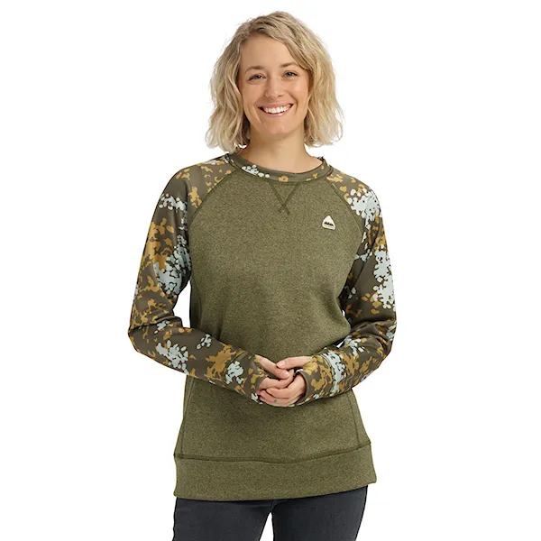 Technical Hoodie Burton Wms Oak Crew keef heather/wheeler camo 2020