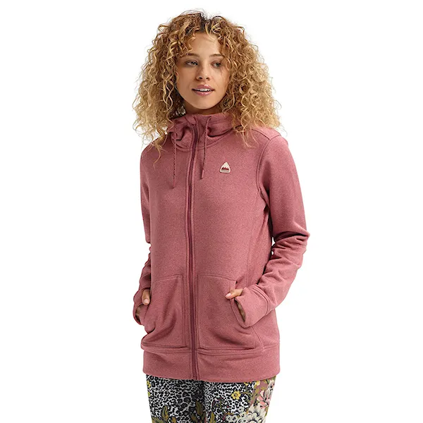 Technical Hoodie Burton Wms Oak Fz rose brown heather 2020