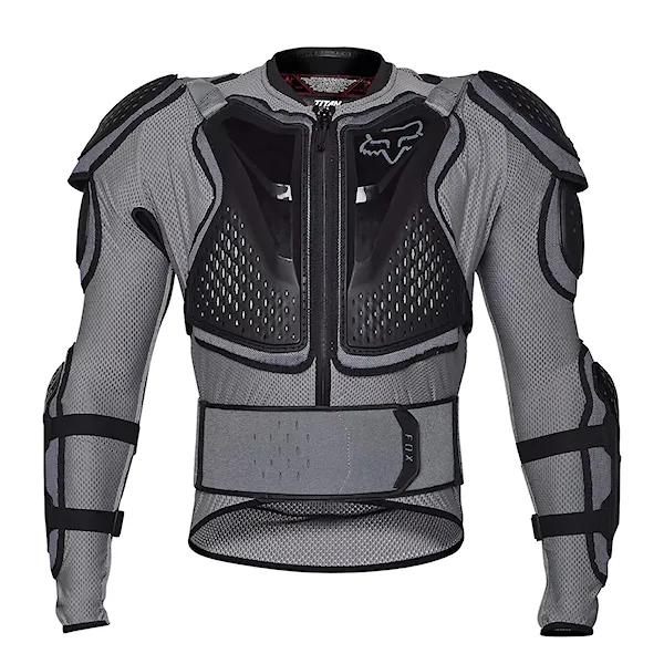Bike Back Protector Fox Titan Sport Jacket cloud grey