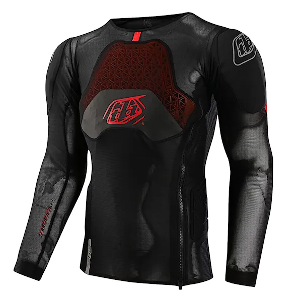 Chránič chrbtice na bicykel Troy Lee Designs Stage Ghost D3O LS Baselayer solid black