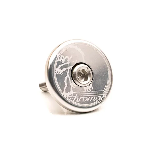 Viečko hlavového zloženia Chromag Top Cap silver