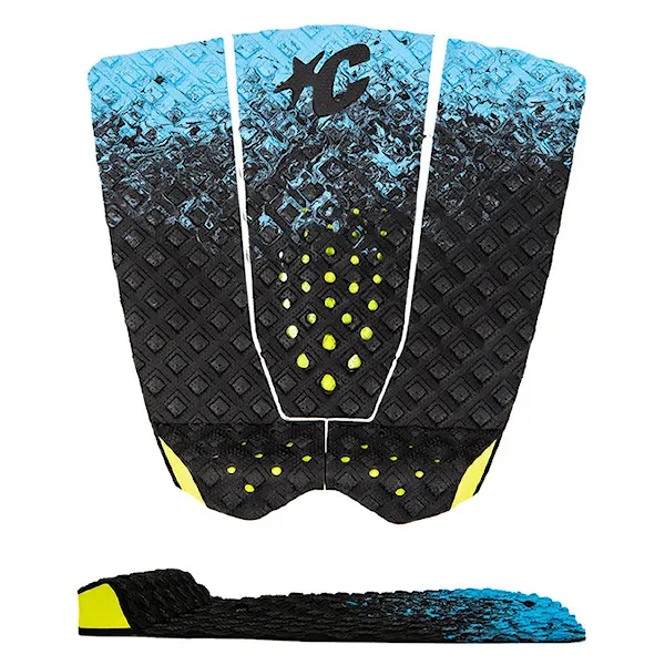 Surf grip pad Creatures Griffin Colapinto Lite cyan fade black lime