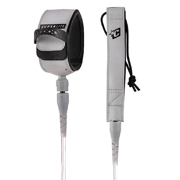 Surf leash Creatures Superlite Pro 6 white speckle black