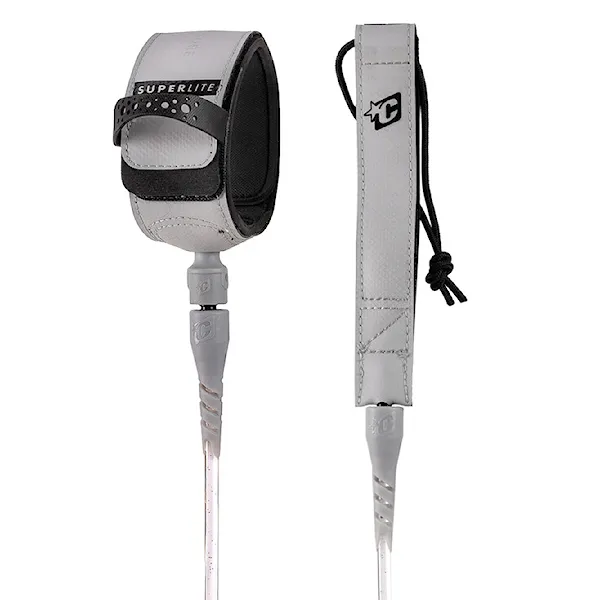 Surf leash Creatures Superlite Pro 6 white speckle black