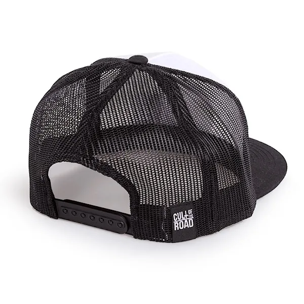 Kšiltovka Cult of the Road Eazy Trucker black/white 2021