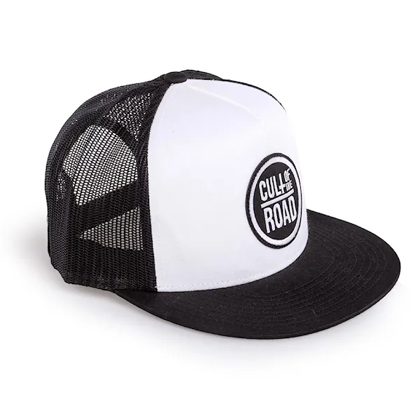 Kšiltovka Cult of the Road Eazy Trucker black/white 2021