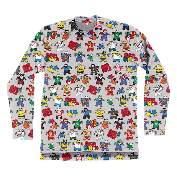 Functional Underwear Set Airhole Junior Thermal Set Polar cartoon panda 2023