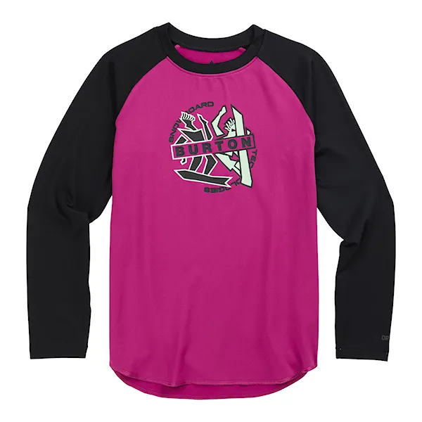 T-shirt Burton Kids Base Layer Tech true black/vivid viola 2024