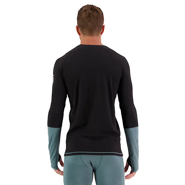 T-shirt Mons Royale Olympus LS burnt sage/black 2023