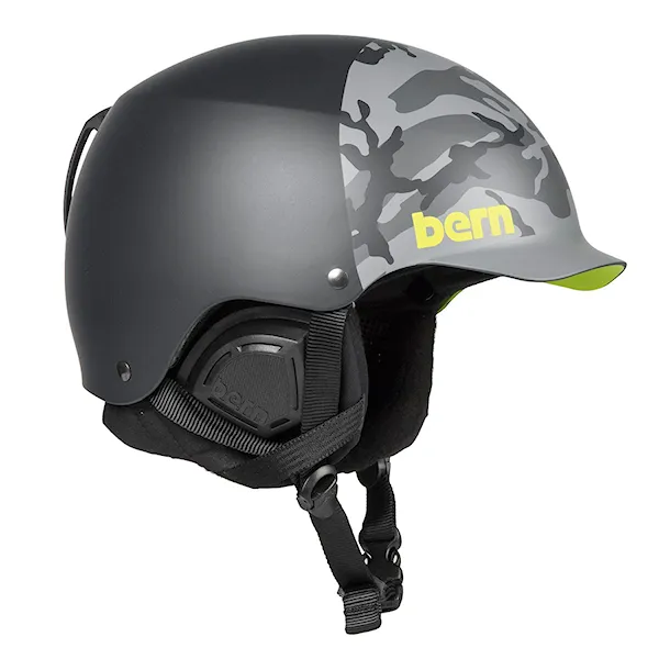 Snowboard Helmet Bern Baker matte black camo hatstyle 2016