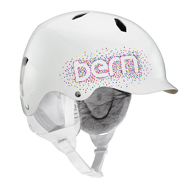 Kask snowboardowy Bern Bandito Mips gloss white confetti logo 2019