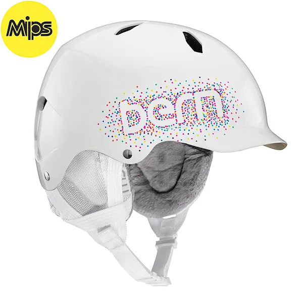 Snowboard Helmet Bern Bandito Mips gloss white confetti logo 2019