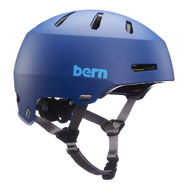 Bike Helmet Bern Macon 2.0 Mips matte blue wave 2022