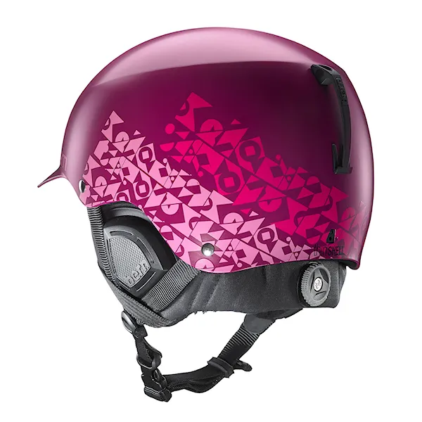 Snowboard Helmet Bern Muse satin magenta geo graphic 2016