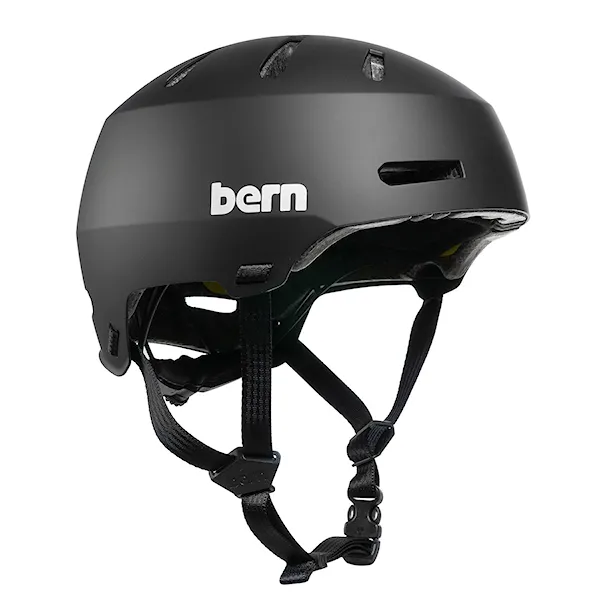 Skateboard Helmet Bern Macon 2.0 Mips matte black 2025