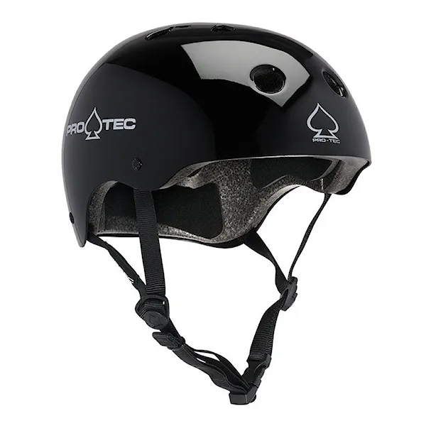 Skateboard Helmet Pro-Tec Classic Cert gloss black