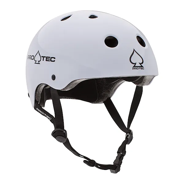 Skateboard Helmet Pro-Tec Classic Cert gloss white