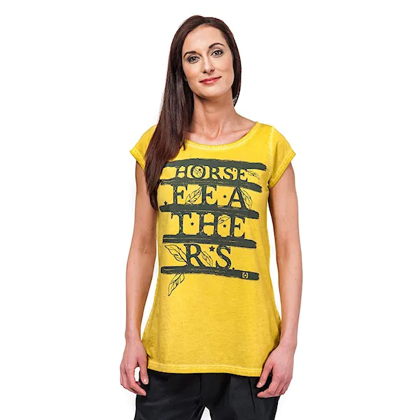 Tričko Horsefeathers Feathers washed yellow 2015