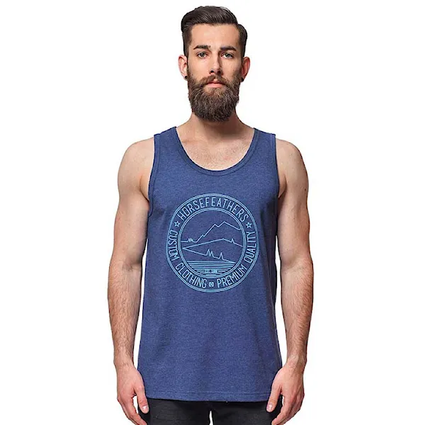 Tank Top Horsefeathers Stamp Tank heather navy 2015