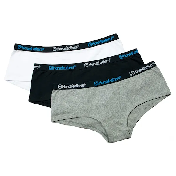Panties Horsefeathers Cardiff 3 Pack blck/white/grey