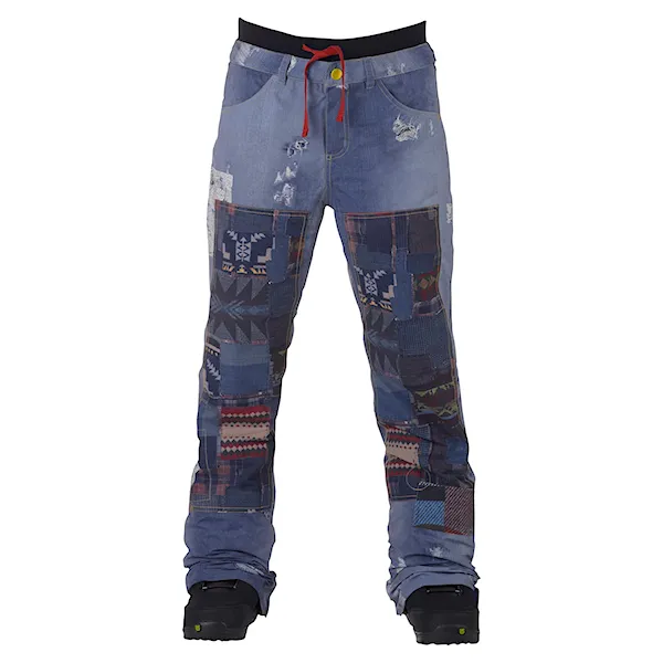 Snowboard Pants Burton L.a.m.b. Buju Cargo denim print 2017