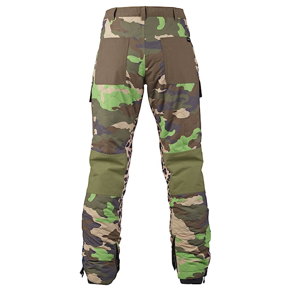 Kalhoty na snowboard Burton L.a.m.b. Lion Storm olivine/riot plaid/woodland camo 2018