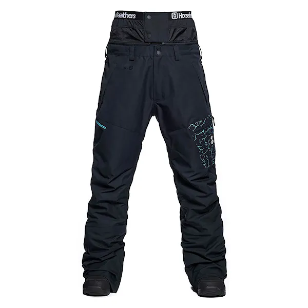 Nohavice na snowboard Horsefeathers Charger Eiki cracked black 2021