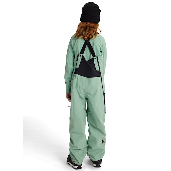 Nohavice na snowboard Burton Kids Outbeam 3L Bib soft sage/trublk 2026