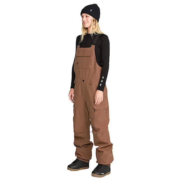 Snowboard Pants Volcom Wms Creston 3D Stretch Bib Overall desert taupe 2027