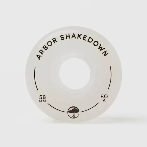 Longboard Wheels Arbor Shakedown ghost white