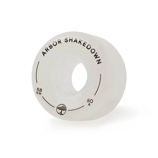 Longboard Wheels Arbor Shakedown ghost white