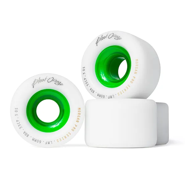Longboard Wheels Blood Orange Liam Morgan Pro 60Mm/80A white/green