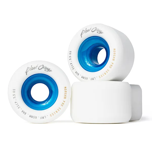 Longboard kolečka Blood Orange Liam Morgan Pro 65Mm/84A white/blue