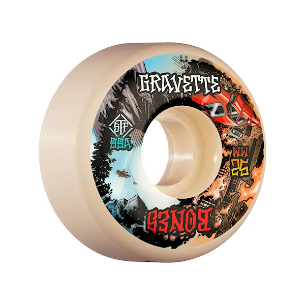 Skateboard kolieska Bones Stf Gravette Heaven&Hell V2 Lock beige 2022