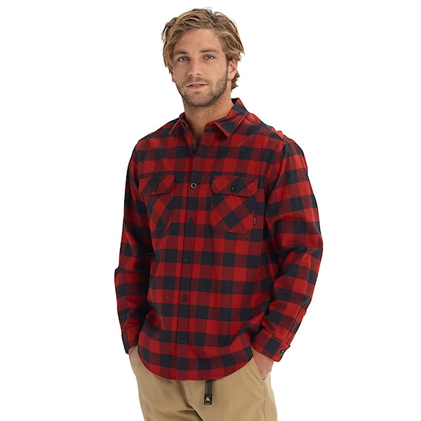 Košile Burton Brighton Flannel bitters heather buffalo plaid 2019