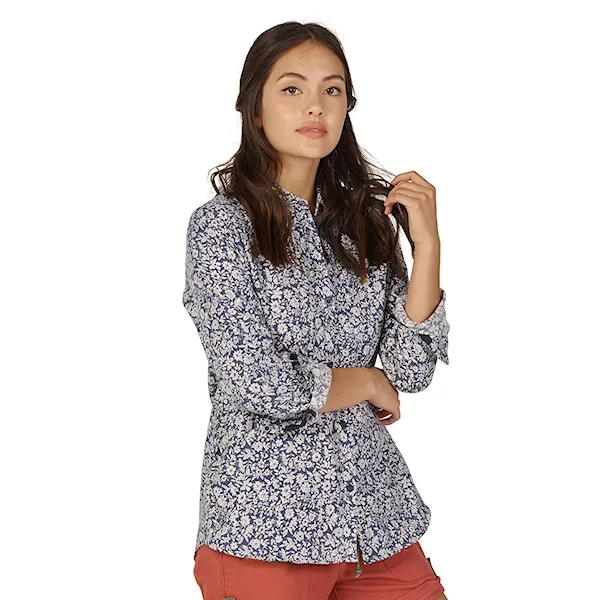 Košile Burton Wms Grace Flannel mood indigo mini floral 2018