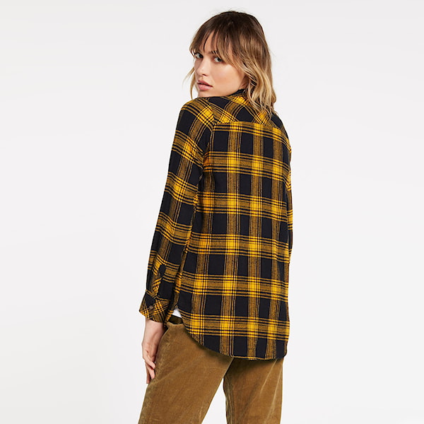 Shirt Volcom Getting Rad Plaid L/S golden haze 2020