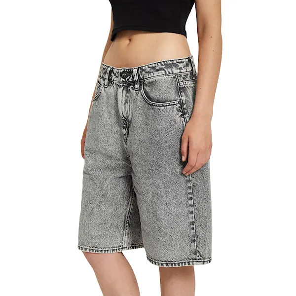 Kraťasy Volcom Wms Beeggy Denim Shorts grey vintage 2026