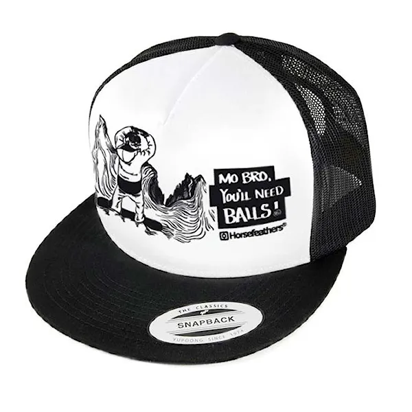 Cap Horsefeathers Balls Trucker black/white