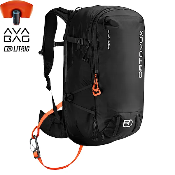 Lavinový batoh ORTOVOX Avabag LiTRIC Tour 40 black raven 2026