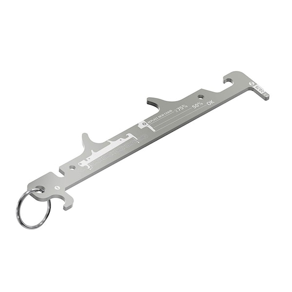 Mierka na reťaz Lezyne Chain Gauge silver