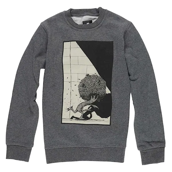 Bike mikina Element Pushing Tree Cr charcoal heather 2015