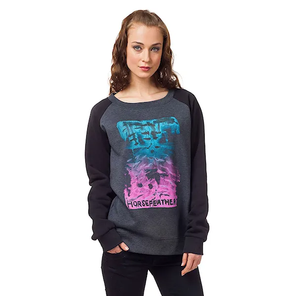 Bike Hoodie Horsefeathers Jenny heather black 2016